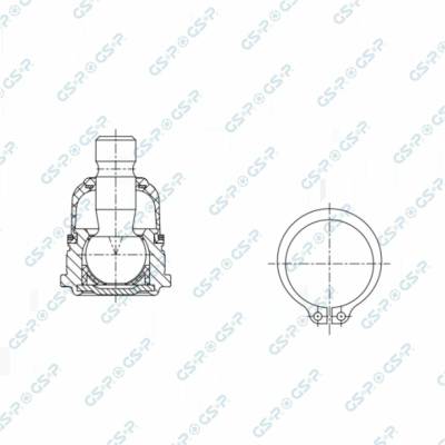Podpora-/ Kloub GSP S080626