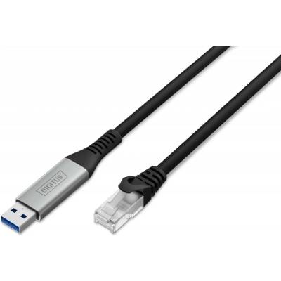 Digitus AK-300600-030-S USB 3.2 Gen 1, RJ45 vidlice,USB A vidlice niklovaný 3m