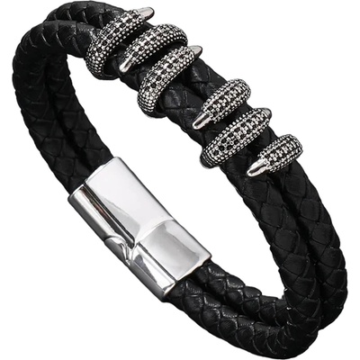 HARAHU Мъжки Гривна ha-33334 - Черен / Сребърен kp33334 (ha-33334)