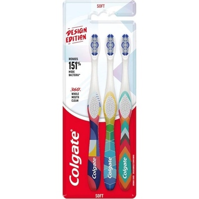 Colgate zubní kartáček 360 soft 3 ks