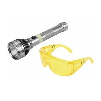 TOYA 3w rechargeable uv flashlight and glasses