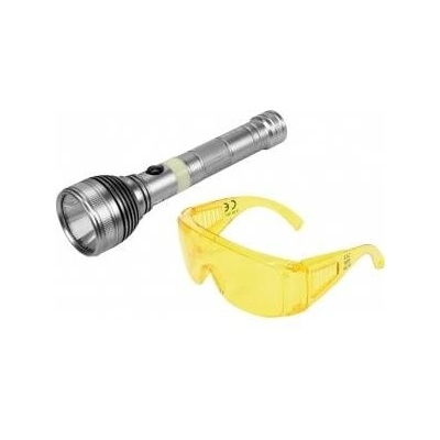 TOYA 3w rechargeable uv flashlight and glasses