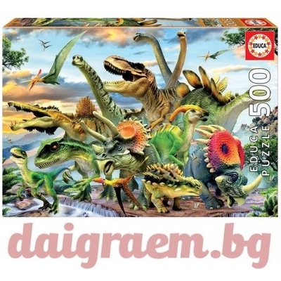 Educa Пъзел educa 17961 - 500 части - Динозаври (edu17961)