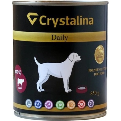 Crystalina Daily Adult 100% hovädzie 850 g