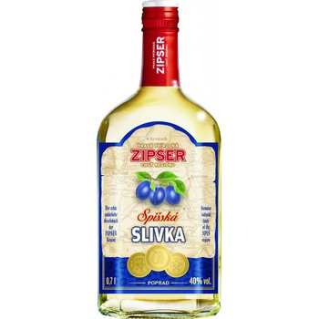 Zipser Slivka spišská 40% 0,7 l (čistá fľaša)