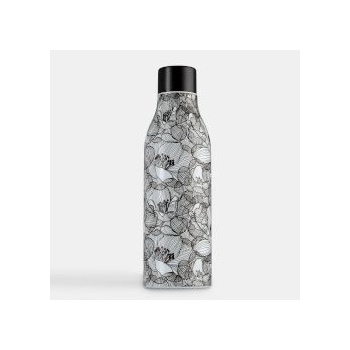 Sentio Бутилка за вода 600ml Black Flowers