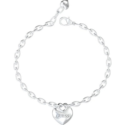 Guess Pôvabný oceľový náramok so srdiečkom Crazy In Love JUBB05217JWRH 18,5 cm