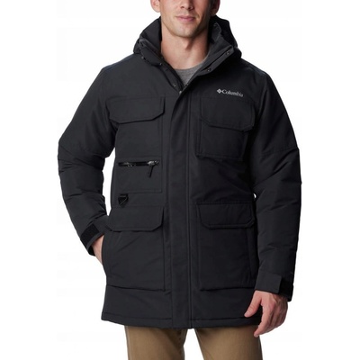 Columbia pánska páperová bunda Landroamer II Down Parka Black čierna