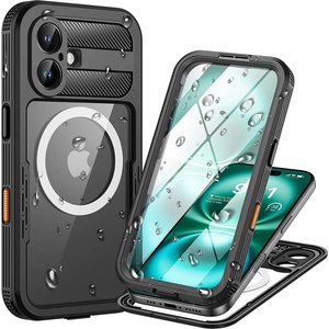SHELLBOX Водоустойчив калъф ShellBox - Waterproof IP68 Case - iPhone 16 - Черен