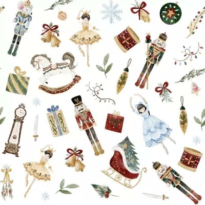 TI-FLAIR 303081 Nutcracker Suite servítky 3V vianočné 20ks 33x33cm