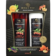 Body tip Goji sprchový olej 200 ml + tělové mléko 200 ml dárková sada