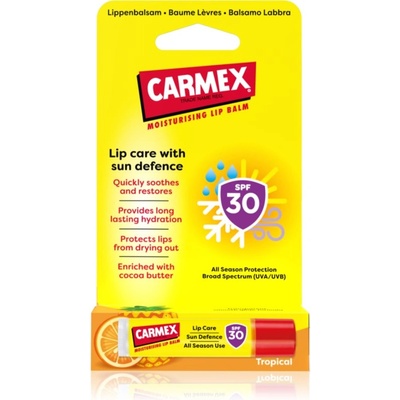 Carmex Tropical Sun Defense защитен балсам за устни SPF 30 4, 25 гр
