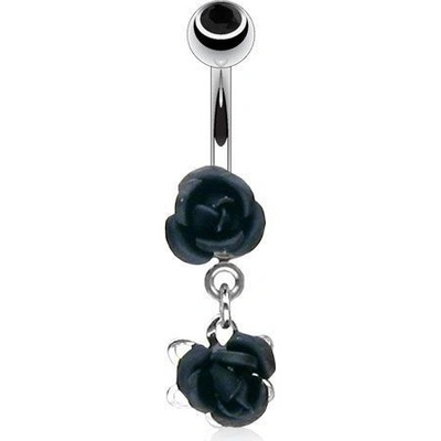 Šperky4U piercing do pupíku růžičky WP01036-K