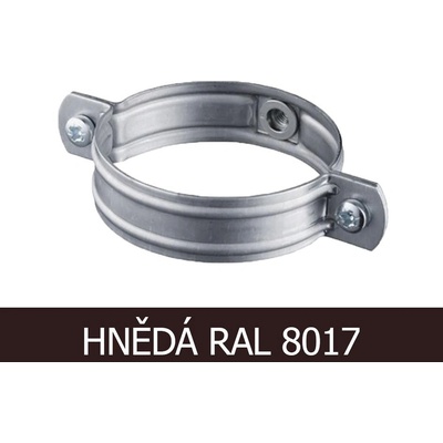 Evromat Objímka svodu pro šroub 100 mm RAL 8017 hnědá
