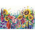 DIMEX ART Флизелинов фототапет картина - летни цветя 375 x 250 см