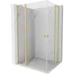 Mexen Mist L Duo накланяща се душ кабина 115 x 100 см, прозрачна, златна матирана - 8A4L-115-100-55-00 (8A4L-115-100-55-00)