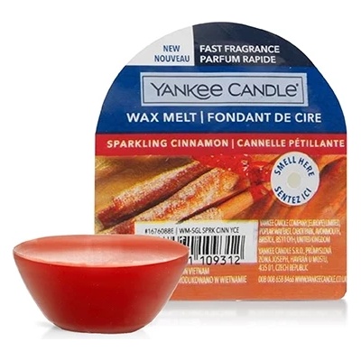 Yankee Candle Sparkling Cinnamon ароматизиран восък 22 гр