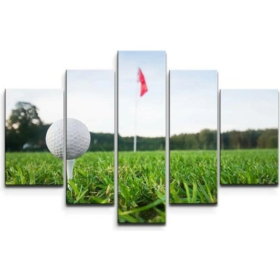 Sablio Obraz - 5-dílný Golf - 125x90 cm