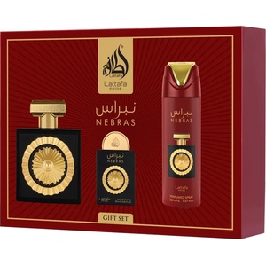 LATTAFA Pride Nebras комплект Парфюмна вода 100 ml + Парфюмна вода 20 ml + Дезодорант 200 ml