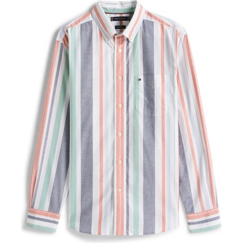 Tommy Hilfiger Риза с дълъг ръкав Tommy Hilfiger Men's Regatta Stripe Long Sleeve Shirt - Orange 0DM