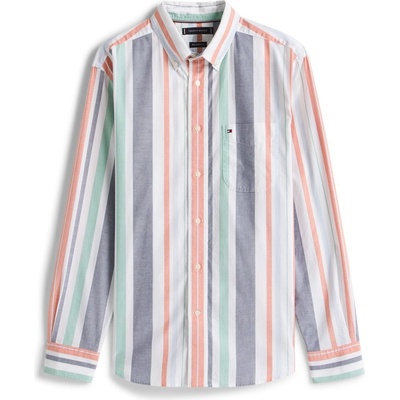 Tommy Hilfiger Риза с дълъг ръкав Tommy Hilfiger Men's Regatta Stripe Long Sleeve Shirt - Orange 0DM