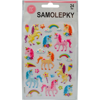 Samolepky jednorožce 24 ks