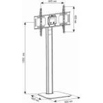 TECHLY Floor Stand 32-70, 50kg adjustable