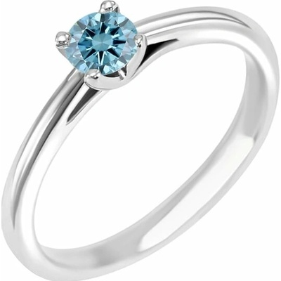Eppi Zásnubný prsteň s certifikovaným fancy blue lab grown diamantom Katya RE45192