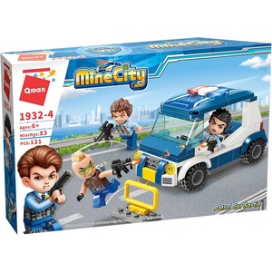 Qman Конструктор, Qman, MineCity, Патрулна кола, 121 части (Q1932-4)