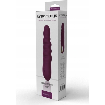 ESSENTIALS RIBBED Vibrátor bodu G Masážny Prístroj Klitoris Stimulátor 21,5 cm