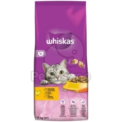 Whiskas суха храна с пилешко месо 0, 3 кг