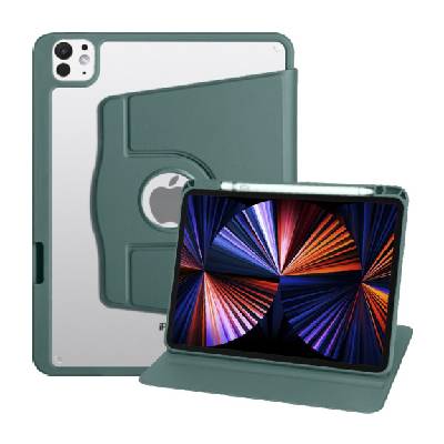 Въртящ се калъф 360° с място за Apple Pencil за iPad Pro 13" (2024/2025) - петролносиньо (78353)