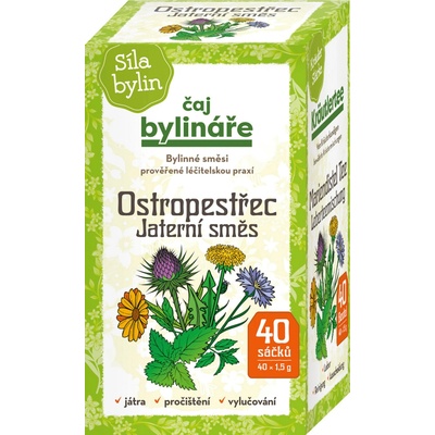 Čaj Bylináře Ostropestřec jaterní směs 40 x 1,5 g