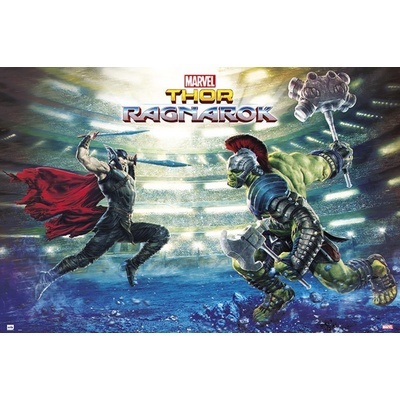Plagát, Obraz - Thor Ragnarok - Battle, 91.5 × 61 cm