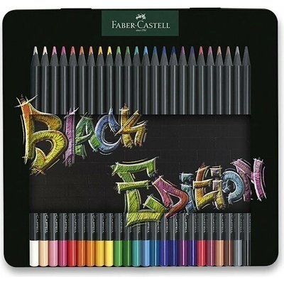Faber - Castel Black Edition Pastelky v plechové krabičce 24 ks