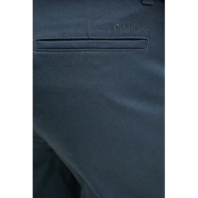 Calvin Klein панталон slim fit мъжки от памук с еластан (LV140EM633)