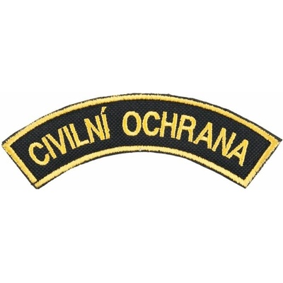 Nášivka: CIVILNÍ OCHRANA [ssz] černá | žlutá