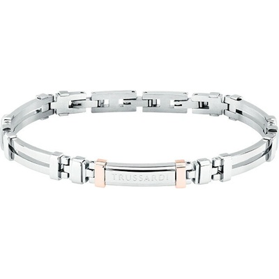 Trussardi Oceľový bicolor náramok pre mužov T-Steel TJAXV26