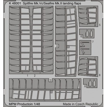 Special Hobby 1:48 K48001 Spitfire MK.Vc landing flaps
