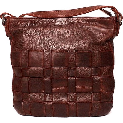Gianni Conti luxusní tmavěkožená crossbody kabelka 935 hnědá