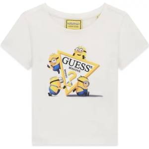 GUESS Детска тениска Guess x Minions - Бяла с миньони