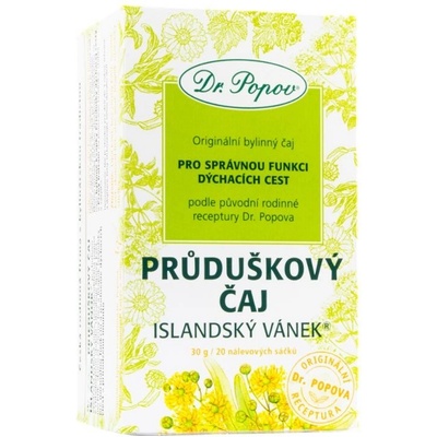 Dr.Popov Průduškový čaj Islandský vánek porcovaný 30 g