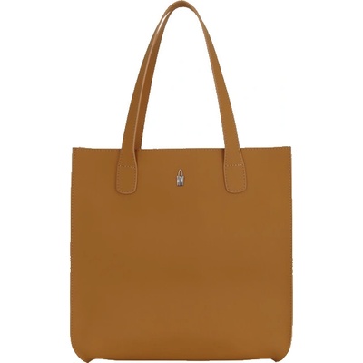 Wojewodzic Koňaková lakovaná kožená shopper kabelka A4 31731/SH18