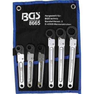 BGS Technic Sada račňových kľúčov na potrubia 6-dielna BGS 8665