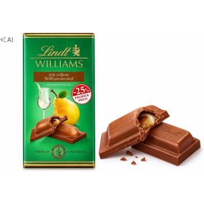 Lindt Williams čokoláda s tekutou náplní brandy 100 g