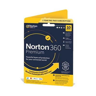 Norton 360 Premium 10 lic. 24 mes.