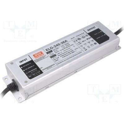MEAN WELL ELG-240-36A Napájecí zdroj: spínaný; LED; 240W; 36VDC; 3,33÷6,66A; 100÷305VAC