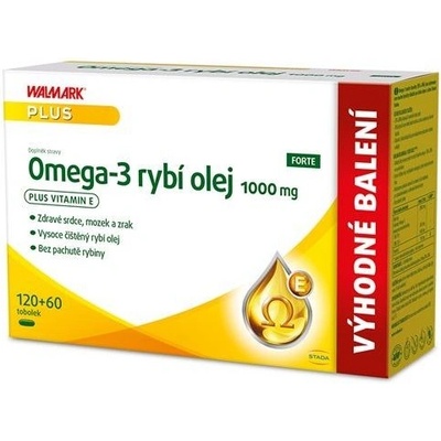 Walmark Omega-3 rybí olej 1000mg 180 kapsúl