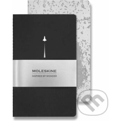 Moleskine set 2 zošitov NASA inspired čierny sivý