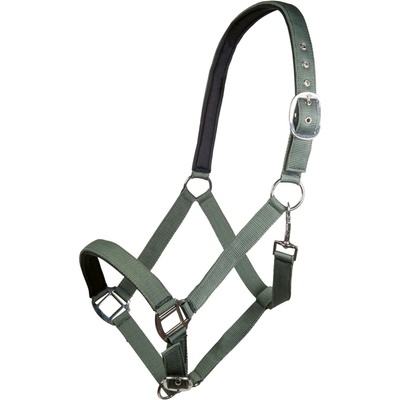 HKM Ohlávka Charming s měkkým polstrováním khaki